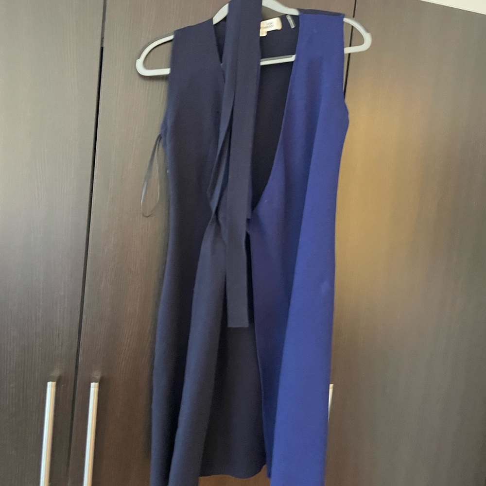 DVF Wool Wrap Dress Sleeveless